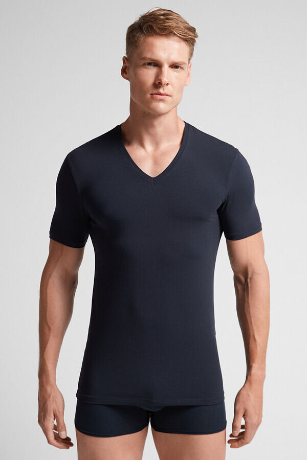 Stretch Superior Cotton V-Neck T-Shirt Stretch Superior Cotton V-Neck T-Shirt