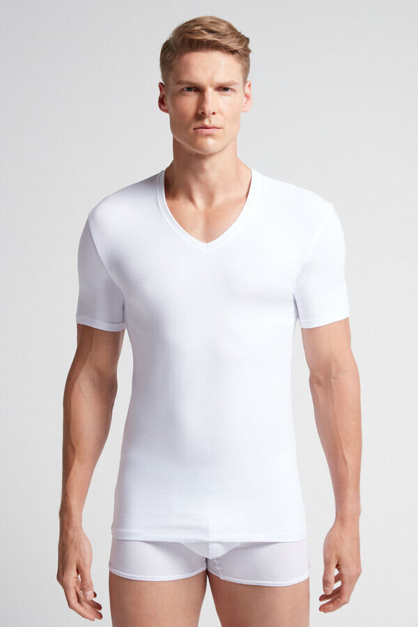 Stretch Superior Cotton V-Neck T-Shirt Stretch Superior Cotton V-Neck T-Shirt
