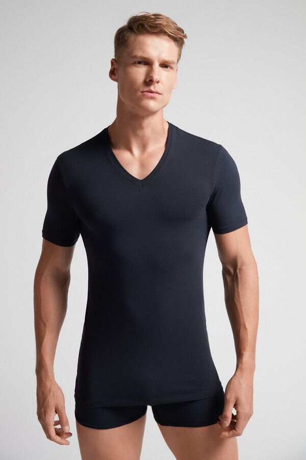 Stretch Superior Cotton V-Neck T-Shirt Stretch Superior Cotton V-Neck T-Shirt