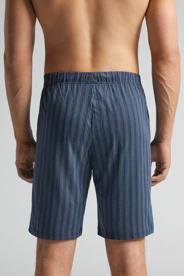 Stripade bomullsshorts Stripade bomullsshorts