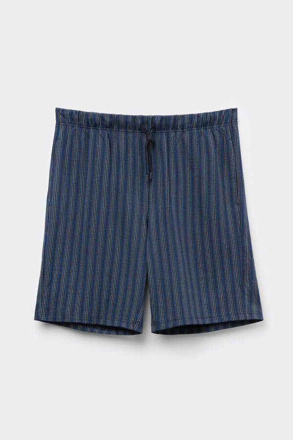 Stripade bomullsshorts Stripade bomullsshorts