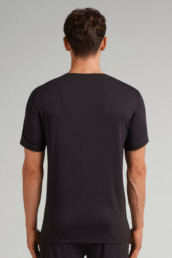 T-shirt i modal och silke T-shirt i modal och silke