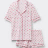 The Love Club Modal Button Up Short Pajamas