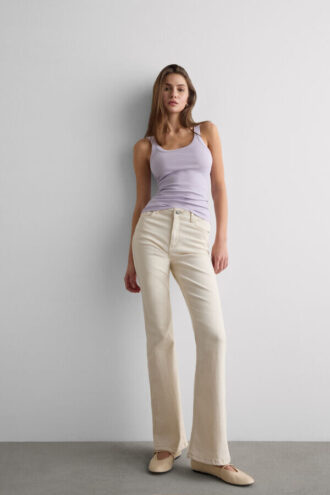 Topp i högkvalitativ bomull med racerback