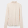 Turtleneck-tröja i modal light med kashmirlamé