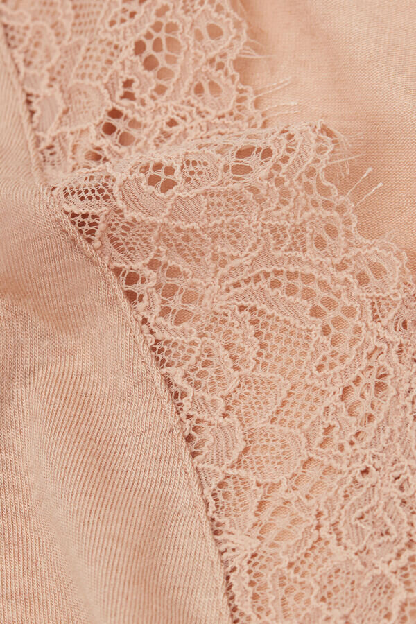 Ultralätt långärmad skjorta i kashmirspets Ultralätt långärmad skjorta i kashmirspets