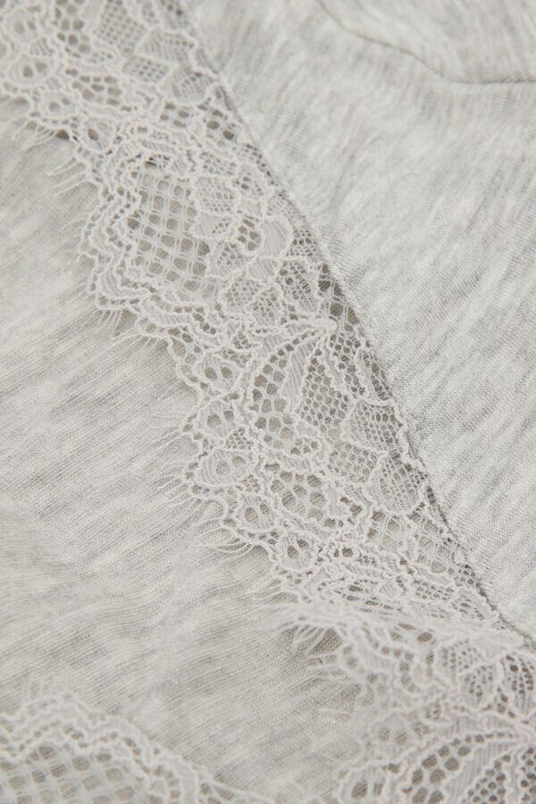 Ultralätt långärmad skjorta i kashmirspets Ultralätt långärmad skjorta i kashmirspets