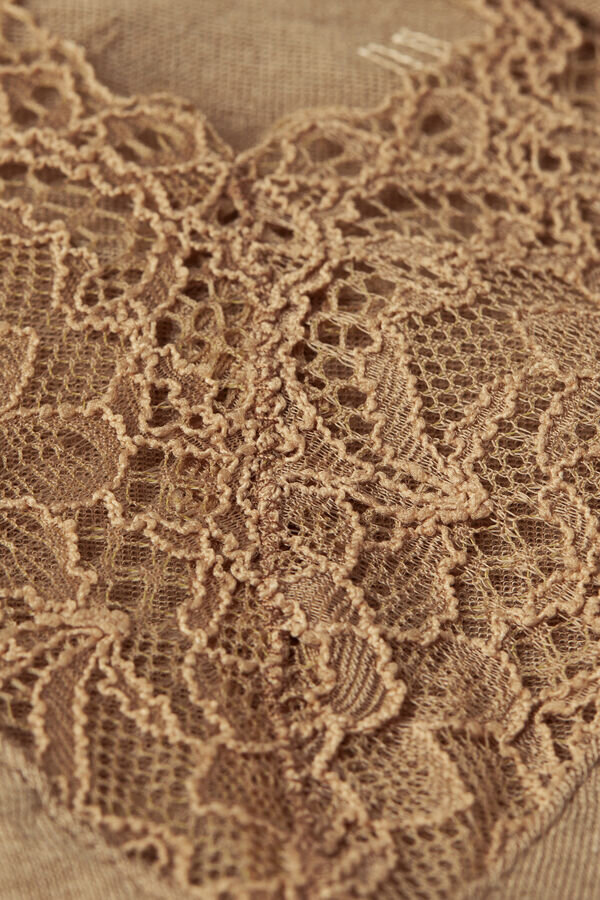 Ultralätt långärmad skjorta i kashmirspets Ultralätt långärmad skjorta i kashmirspets