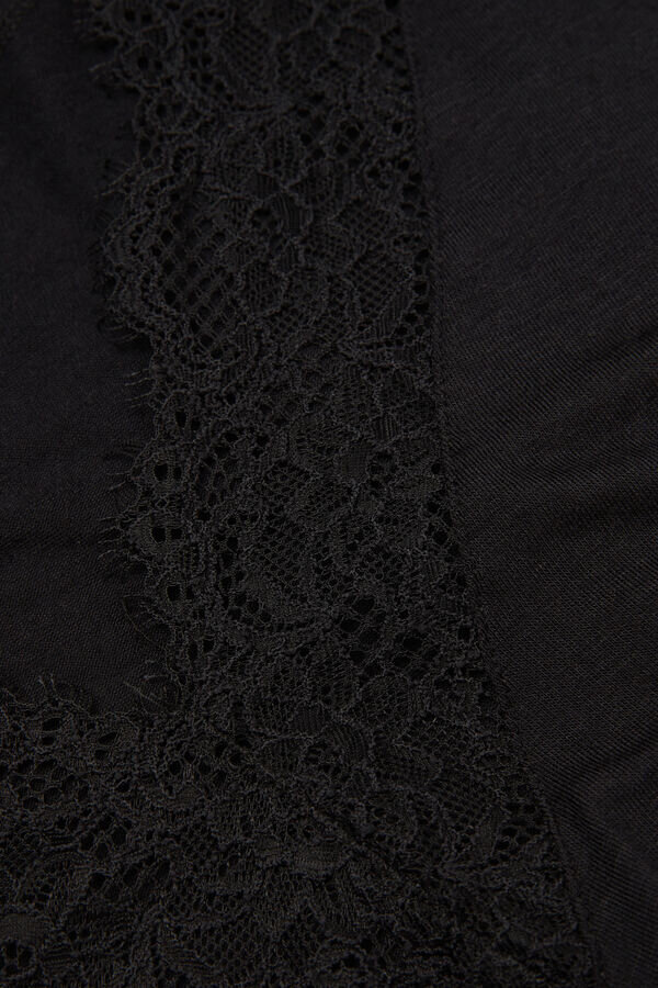 Ultralätt långärmad skjorta i kashmirspets Ultralätt långärmad skjorta i kashmirspets