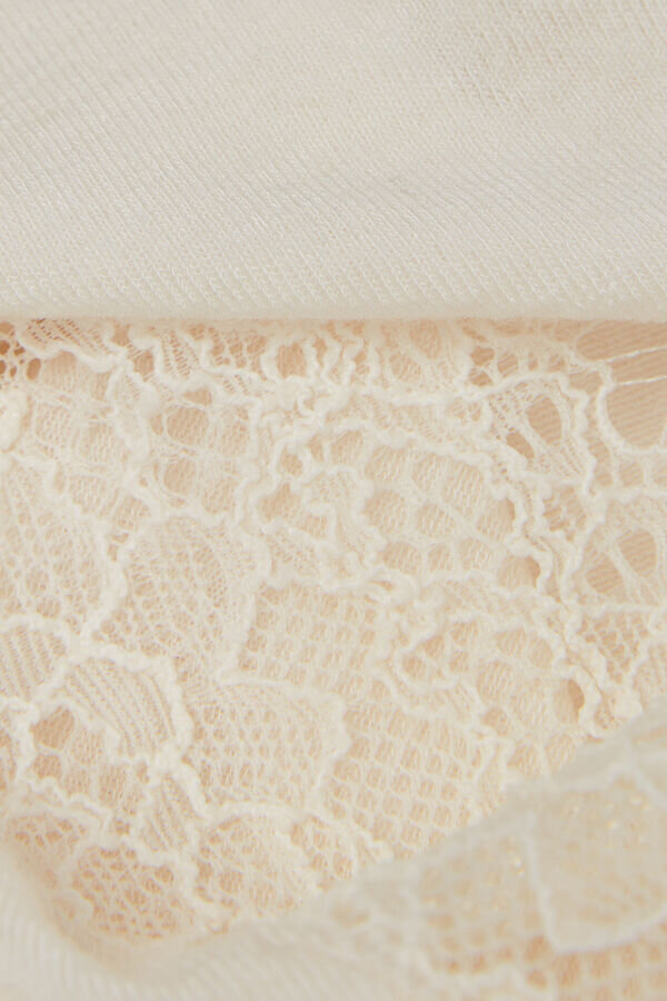 Ultralätt långärmad skjorta i kashmirspets Ultralätt långärmad skjorta i kashmirspets